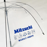 60cm 透明 ジャンプ傘 ビニール面 1面
										